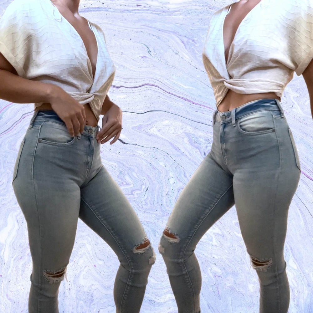 Eunina Brand crop skinny denim jeans